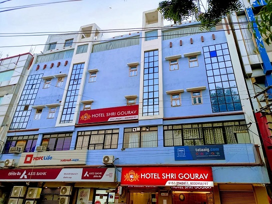 Hotel Shri Gourav exterior opposite Bikaner Railway Station